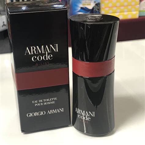 armani code a list.